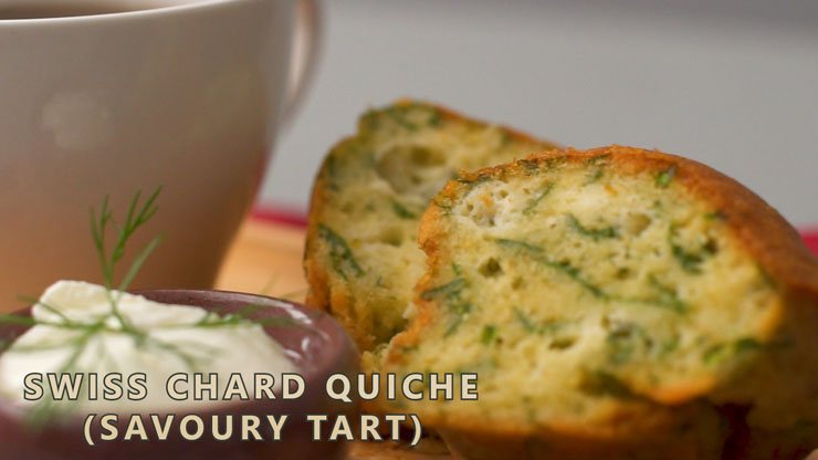 Swiss Chard Quiche Recipe (Savoury Tart) Salty Cake