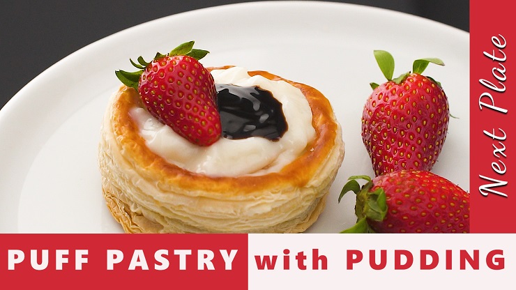 Puff Pastry Shells Filled with Milk Pudding Recipe